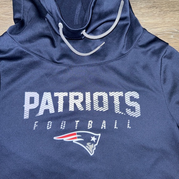 New England Patriots NFL Football Blue & White Hoodie - Size Large - Picture 2 of 7